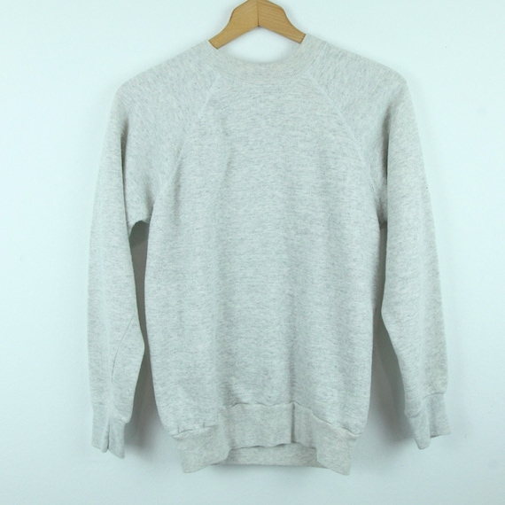 FLAW Vintage 90s Grey Crewneck Raglan Sweatshirt … - image 9