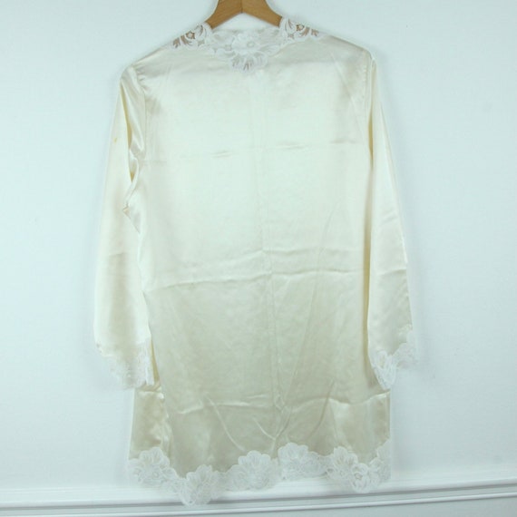 FLAW Vintage Neiman Marcus 100% Silk Open Robe To… - image 10