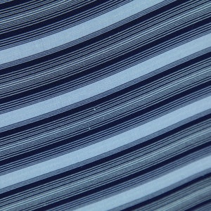 Vintage 90s Blue Striped Stretchy Clingy Polyester Spandex Column Maxi Dress Skate L image 6