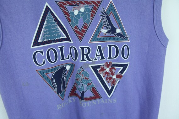 STAINS 80s 90s Colorado Rocky Mountains Purple Sl… - image 3