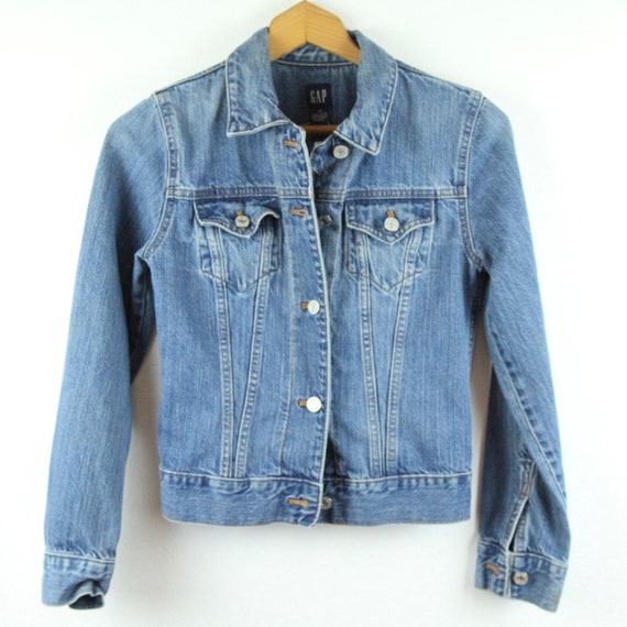 FLAW Vintage 90s Y2K Gap Womens XS Denim Jacket J… - image 1