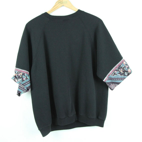 Vintage Handmade Patchwork Sweatshirt Granny Shor… - image 6