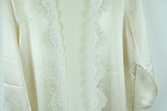 FLAW Vintage Neiman Marcus 100% Silk Open Robe To… - image 9