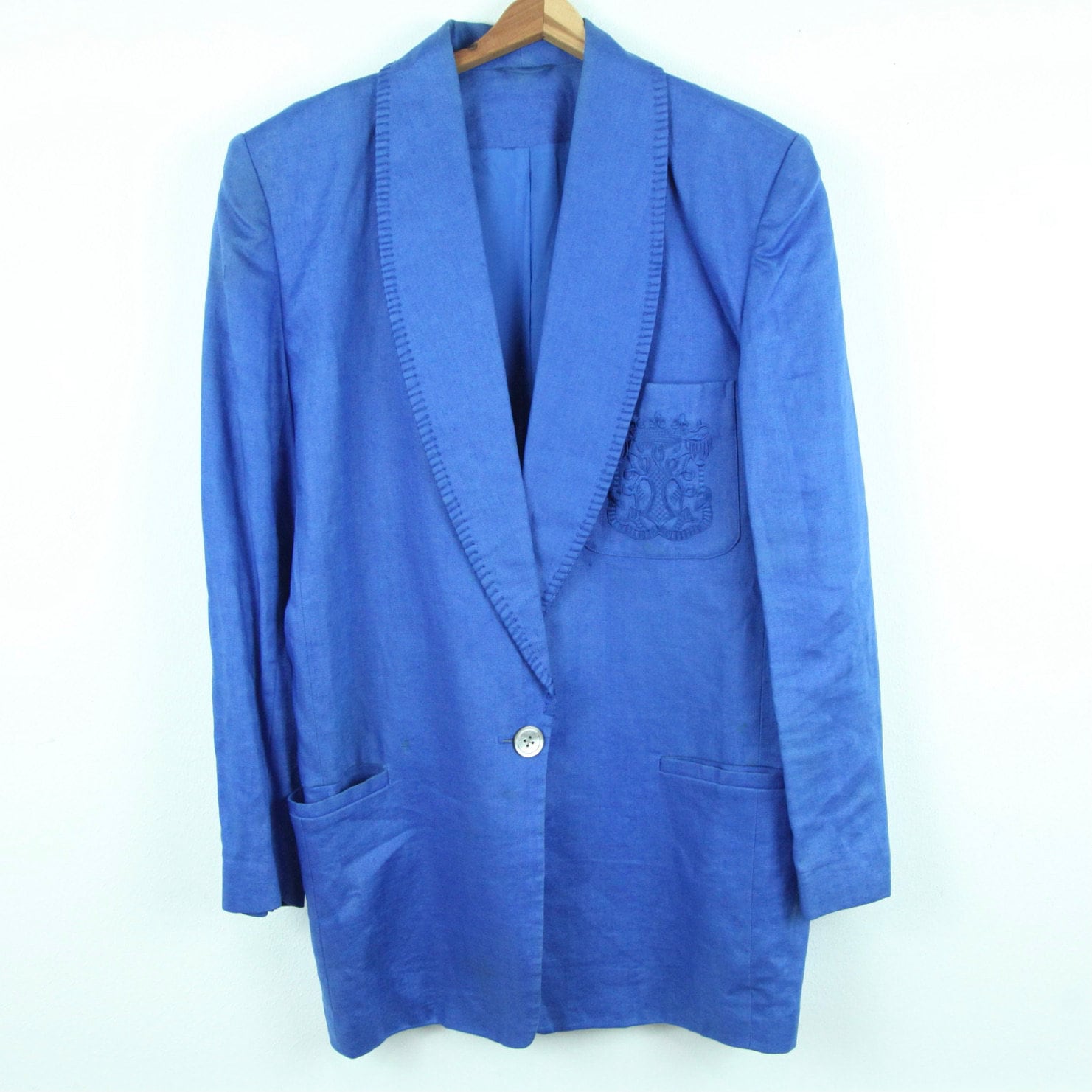 blazer vintage blue