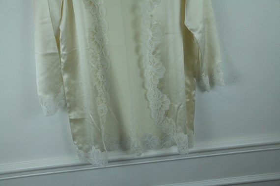 FLAW Vintage Neiman Marcus 100% Silk Open Robe To… - image 5