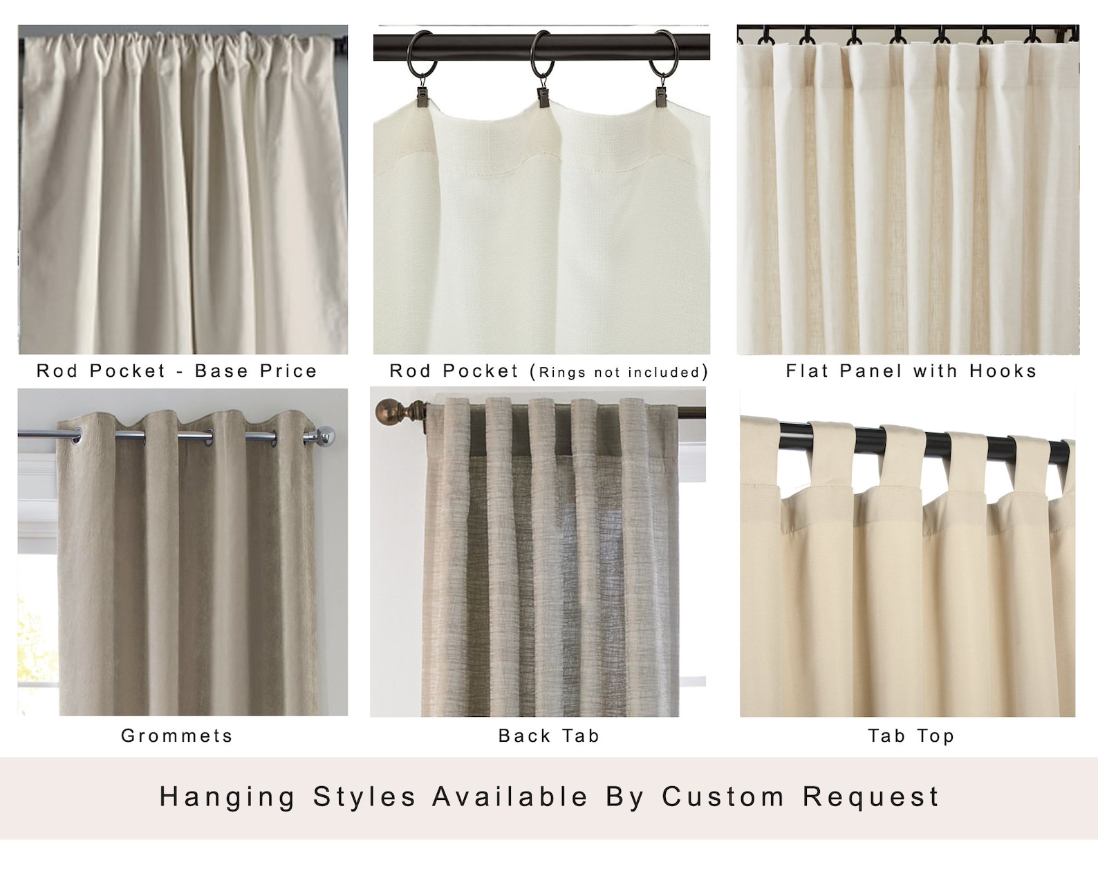 Curtain Panels Grey Custom Window Treatments Drapery - Etsy