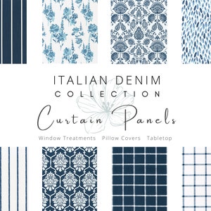 Navy Curtain Panels, Curtains for Kitchen, Dining Room, Living Room, Bathroom, Bedroom, Farmhouse Curtains, Curtains for Boys Room, Nursery