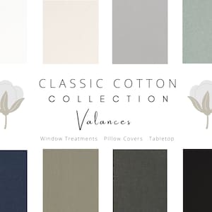 Solid, White, Valances, Custom, Window, Treatment, Covering, Shade, Topper, Extra Wide, Nursery, Kitchen, Bed, Bath, Living, Room