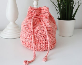 Dakota Crochet Drawstring Bag Pattern (PDF Pattern)