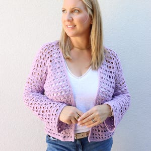 Crochet PATTERN & VIDEO / EASY Crochet Summer Cardigan - Size-inclusive (9 sizes) - The Sharma Cardigan Pattern