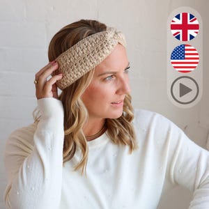 Crochet Ear Warmer Pattern: 6 sizes (PDF Pattern + Video Tutorial) Maplewood Ear Warmer