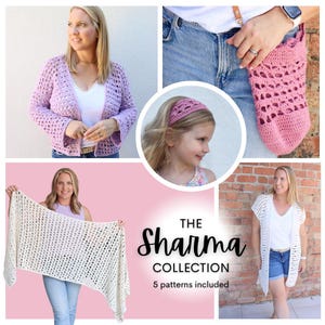 Crochet PATTERNS & VIDEOS / The Sharma Collection Ebook - 5 Patterns Included