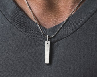 Aurelius Necklace, Men's Silver Chain Necklace, Everyday Carry, Fashion Necklace, Minimalist Jewelry, Thorum