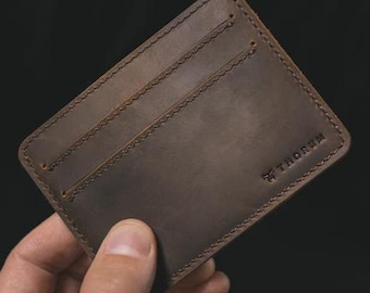 The Martin Wallet, Full Grain Leather Wallet, RFID Wallet, EDC Wallet, Minimalist Leather Wallet, Men's Gift, Gifts for Him, Thorum