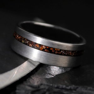 The Fossil, Dinosaur Bone Ring, T-Rex Ring, Wedding Band, Engagement Ring, Red Dinosaur Bone, Bone Ring, Tyrannosaurus Ring, Thorum