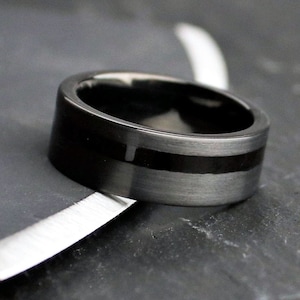 Ancient Wood, Bog Oak Ring, Black Wood Ring, History Ring, Wood Promise Ring for Him, Mans Wedding Ring, Engagement Ring, Thorum