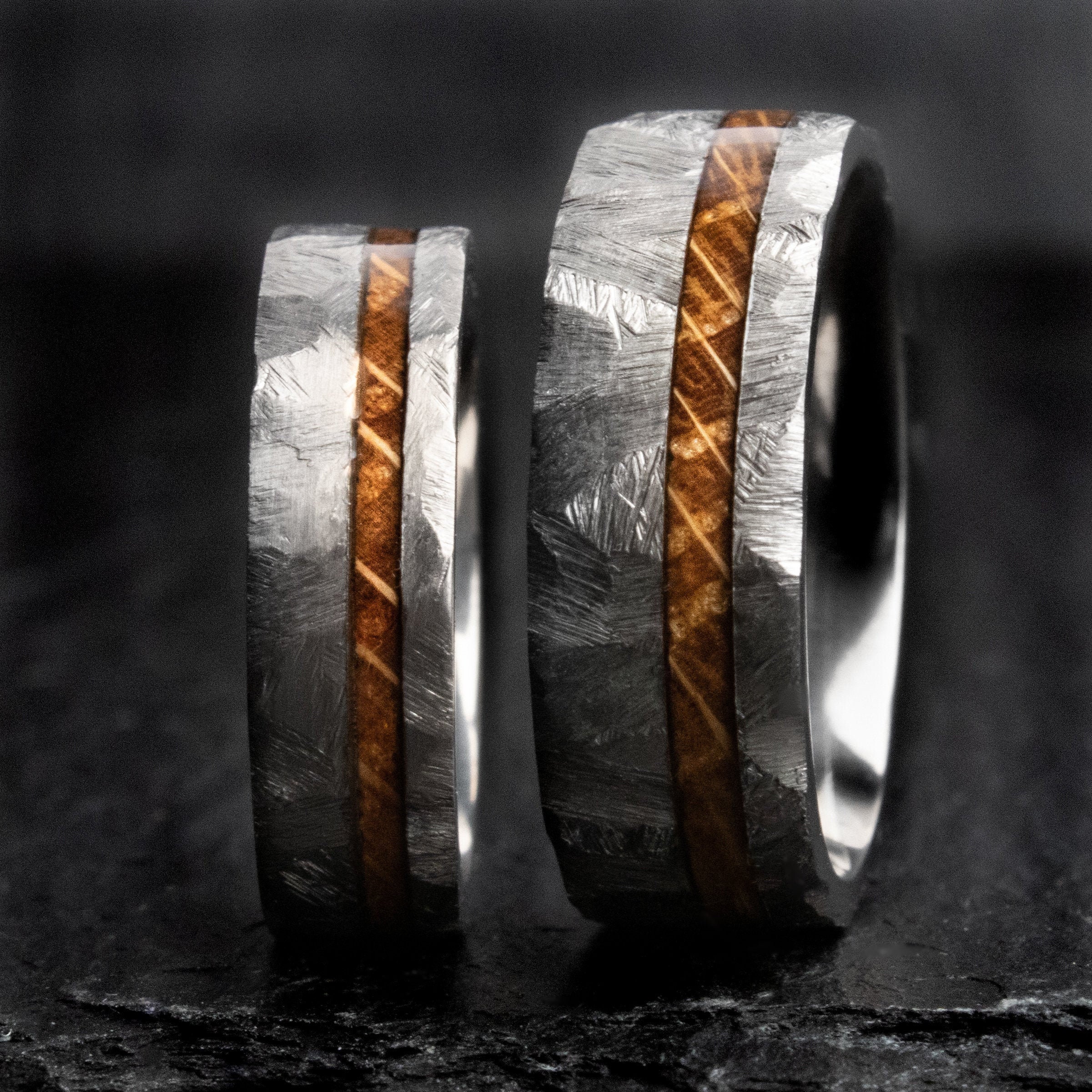 Matching Barrel Rings The Lionheart, Whisky Barrel Rings, Whiskey Barrel Rings, Hammered Ring ...