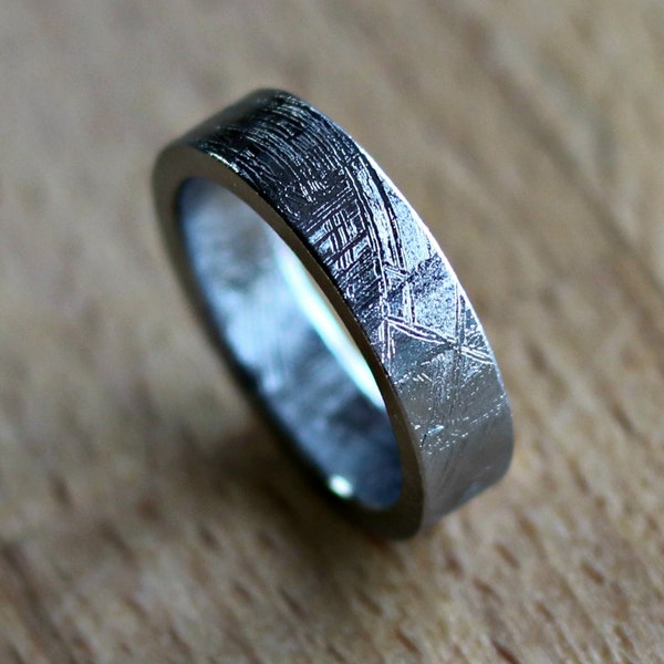 Meteorite Ring - Etsy