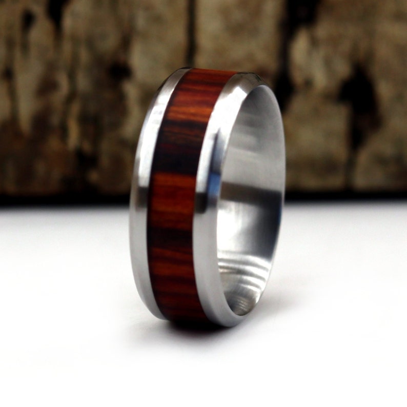 Desert Ironwood Wood Ring 5 Year Anniversary Anvil Rings Men/'s Jewelry Wedding Ring Custom Wood Ring Personalized Ring Wooden Ring