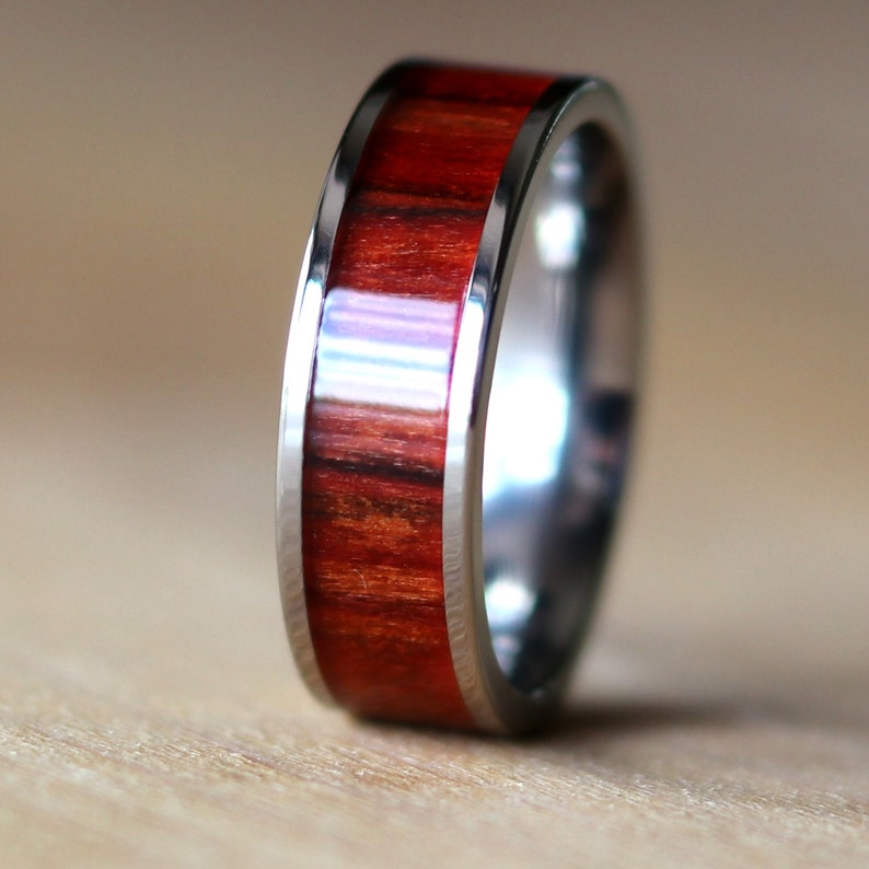 Redwood Wedding Band Wood Wedding Ring California Redwood