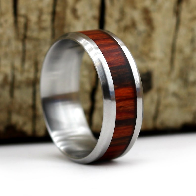 Desert Ironwood Wood Ring 5 Year Anniversary Anvil Rings Men/'s Jewelry Wedding Ring Custom Wood Ring Personalized Ring Wooden Ring