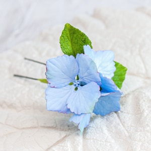 Hydrangea hair pins 1 pc Blue hydrangea Bridal flowers hairpin Wedding hair jewelry Hydrangea Accessories Hydrangea hair piece