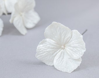 Hydrangea hair pins 1 pc, Realistic hydrangea wedding hair pin
