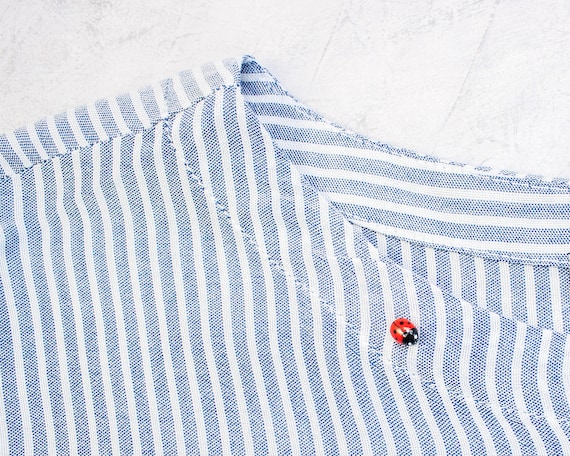 Ladybug pin Realistic miniature ladybird brooch