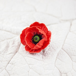 Broche klaproos. Rode klaproos reversspeld. Cadeau klaproos