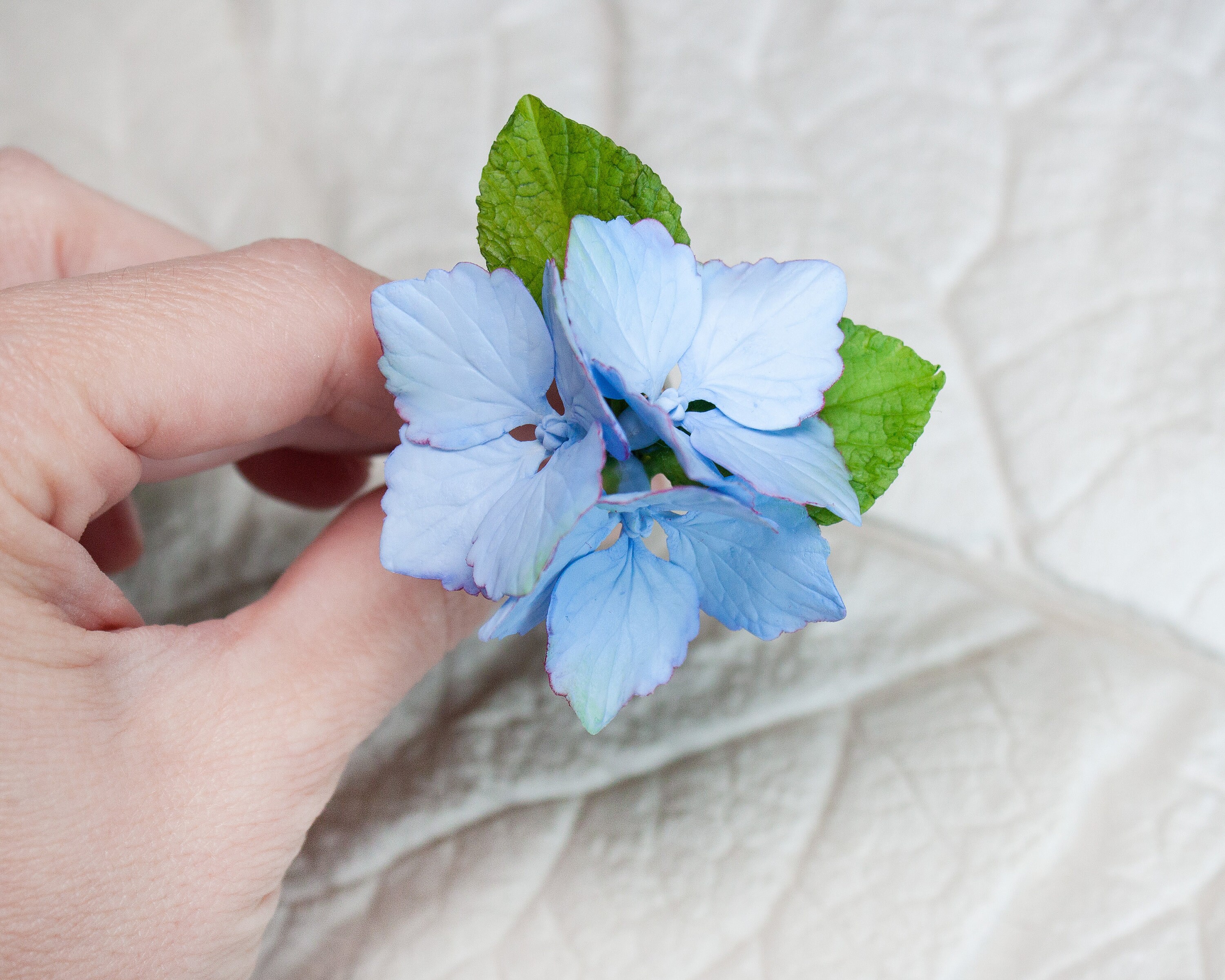 Hydrangea hair pins 1 pc Blue hydrangea Bridal flowers hairpin Etsy
