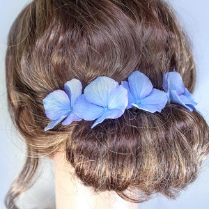 Hydrangea hair pins 1 pc. Realistic hydrangea wedding hair pin. Floral bridal hair pin image 5