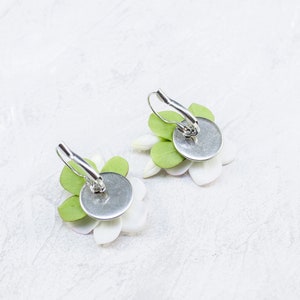 Plumeria earrings Realistic hawaiian flower Frangipani earrings Bridesmaid earrings image 5