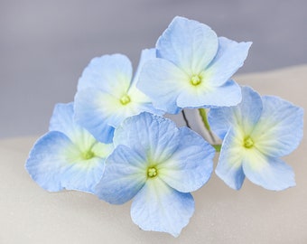 Épingles à cheveux d’hortensia Ensemble de 5 épingles à cheveux De fleur bleue épingles à cheveux de mariage