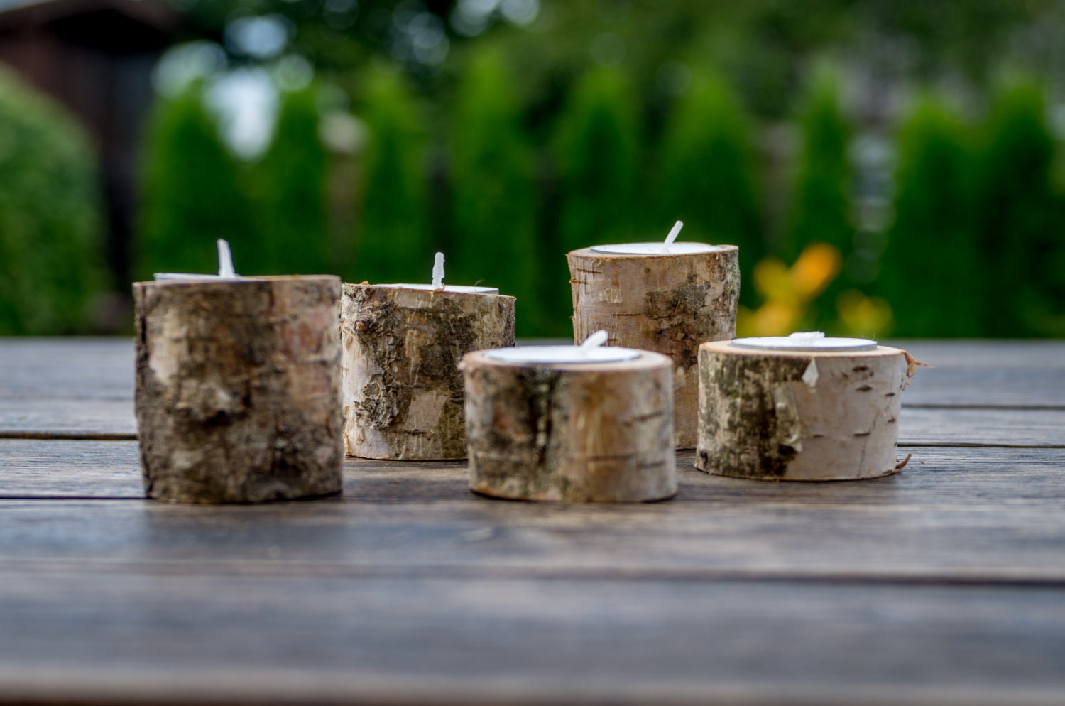 Wooden Candle Holders / Tea light Holder / Tree Branch Candle Etsy