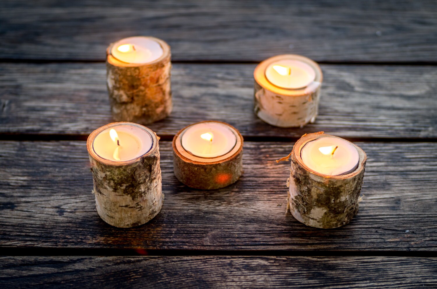 Wooden Candle Holders / Tea light Holder / Tree Branch Candle Etsy