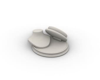 Miniatuur sieradendisplay - buste voor ketting plus tiarastandaard