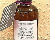Large 4oz - Peppermint Hair Growth Accelerator - Faster Hair Growth - All Natural Ingredients