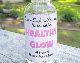 Healthy Glow Face Serum, Anti-Aging Face Serum, Healing and Rejuvenating Essential Oil Facial Serum