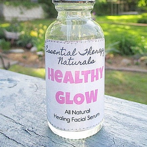 Healthy Glow Face Serum, Anti-Aging Face Serum, Healing and Rejuvenating Essential Oil Facial Serum