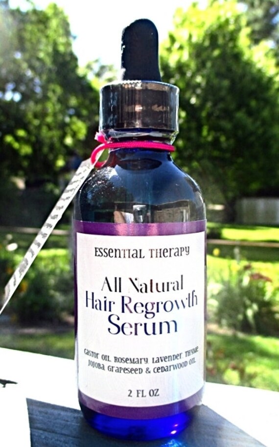 Hair Growth Serum 100 Natural Hair Regrowth Treatment Etsy
