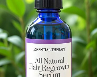 All Natural Hair Regrowth Serum | Rosemary, Castor, Jojoba Oil (2 fl oz)