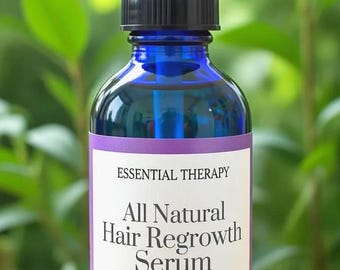 All Natural Hair Regrowth Serum | Rosemary, Jojoba, Castor Oil for Thicker Hair