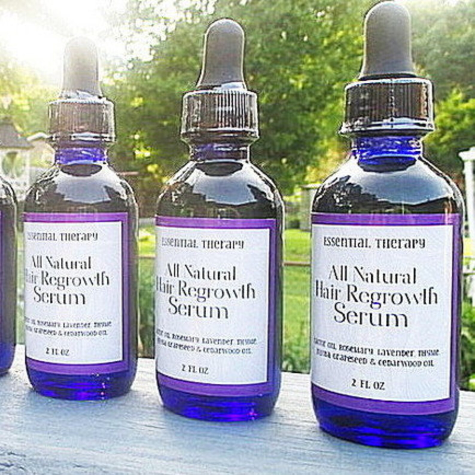 3 Month Supply Hair Regrowth Serum 100 Natural Hair Etsy