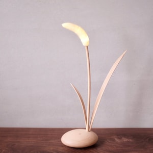 The Waving Foxtail Night Light wood craft morning sunrise