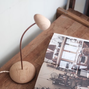 The Touch/lámpara de mesa, luz nocturna, artesanía de madera