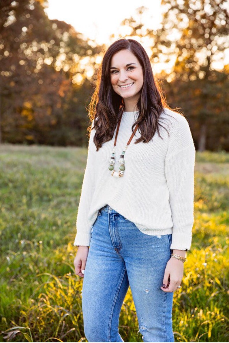 Boho statement green tribal necklace bracelet set