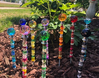 BEADED GARDEN RODS
