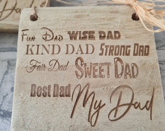 Father day wooden sign.great gift for the best dad.