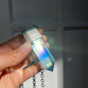 Angel Aura Quartz Necklace