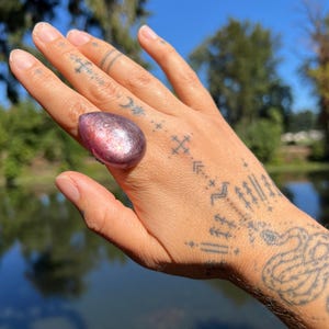 Lepidolite Ring